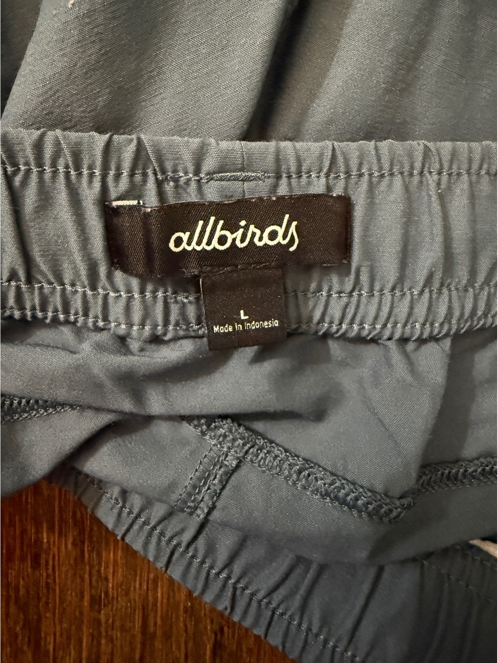 Allbirds Women's Large Blue Athletic Shorts with Elastic Waist